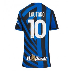 Inter Milan Lautaro Martinez #10 Domaci Dres za Ženska 2024-25 Kratak Rukavima